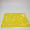 Vaikiškas silikoninis pietų padėkliukas "Puikusis liūtukas" (eko draugiškas)