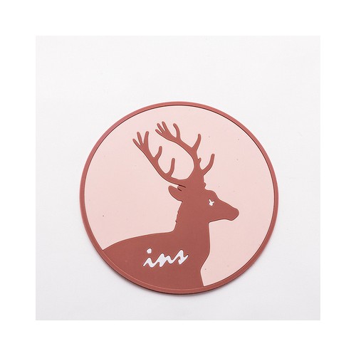 Vaikiškas silikoninis pietų padėkliukas "Puikusis elnias 3" (eko draugiškas)