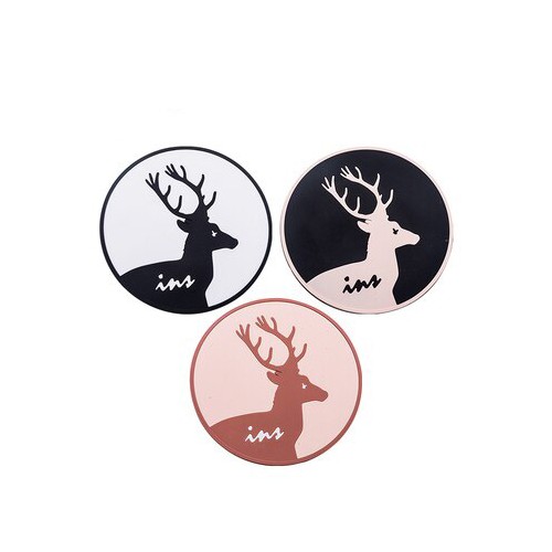 Vaikiški silikoniniai pietų padėkliukai "Puikieji elniai" (eko draugiškas, 3 vnt.)