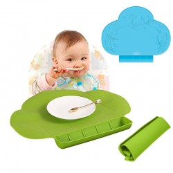 Vaikiškas silikoninis pietų padėkliukas "Puikusis debesėlis" (eko draugiškas)