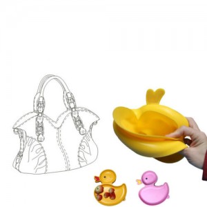 Vaikiškas silikoninis pietų padėkliukas "Puikieji ančiukai 2" (eko draugiškas)