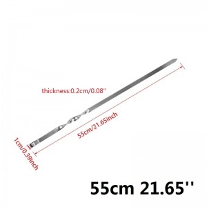 Plieniniai iešmai kepimui "Patogiau nebūna" (55 cm)