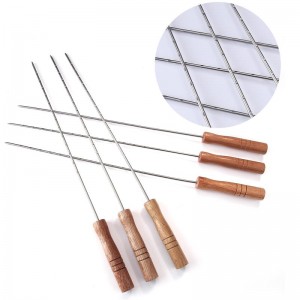 Plieniniai iešmai kepimui "Patogiau nebūna 3" (45 cm, 12 vnt)