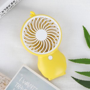 Elektroninis įkraunamas nešiojamas ventiliatorius "Geltonasis cypcius"