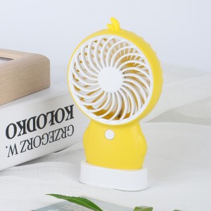 Elektroninis įkraunamas nešiojamas ventiliatorius "Geltonasis cypcius"