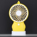 Elektroninis įkraunamas nešiojamas ventiliatorius "Geltonasis cypcius"