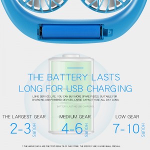 Elektroninis įkraunamas nešiojamas ventiliatorius "Patogiau nebūna 5"