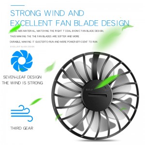 Elektroninis įkraunamas nešiojamas ventiliatorius "Patogiau nebūna 8"