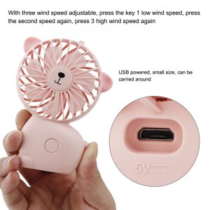 Elektroninis įkraunamas nešiojamas ventiliatorius "Puikusis šuniukas 4"