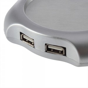 Puodelio šildytuvas + USB šakotuvas