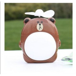 Elektroninis įkraunamas nešiojamas ventiliatorius "Puikusis meškiukas"