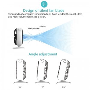Elektroninis įkraunamas nešiojamas ventiliatorius "Su ragiukais 4"