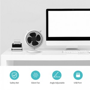 Elektroninis įkraunamas nešiojamas ventiliatorius "Su ragiukais 4"