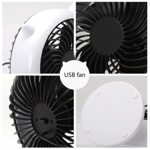 Elektroninis įkraunamas nešiojamas ventiliatorius "Su ragiukais 4"