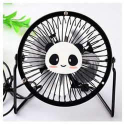 Elektroninis įkraunamas nešiojamas ventiliatorius "Linksmasis pandžiukas"