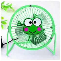 Elektroninis įkraunamas nešiojamas ventiliatorius "Linksmasis varliukas"