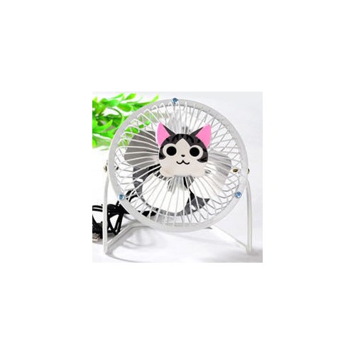 Elektroninis įkraunamas nešiojamas ventiliatorius "Linksmasis katinukas"
