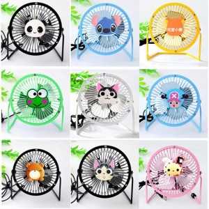 Elektroninis įkraunamas nešiojamas ventiliatorius "Linksmasis pandžiukas"