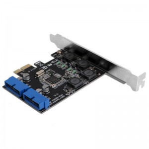 PCI Express į USB 3.0 plokštė "Black Edition Pro Dual" (vidinės USB jungtys)
