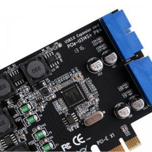 PCI Express į USB 3.0 plokštė "Black Edition Pro Dual" (vidinės USB jungtys)