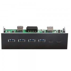 USB 3.0 ir USB 3.1 priekinis skydelis kompiuteriui "Black Edition Pro GT 8"