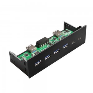 USB 3.0 ir USB 3.1 priekinis skydelis kompiuteriui "Black Edition Pro GT 8"