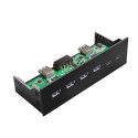 USB 3.0 ir USB 3.1 priekinis skydelis kompiuteriui "Black Edition Pro GT 8"