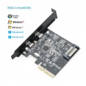 PCI Express į Type-C plokštė "Black Edition Pro 4"
