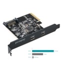 PCI Express į Type-C plokštė "Black Edition Pro 4"