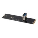 PCI-E plokštė "Black edition" (NGFF M.2 į USB 3.0)