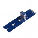 NGFF M.2 į USB 3.0 PCI-E plokštė "Blue edition"