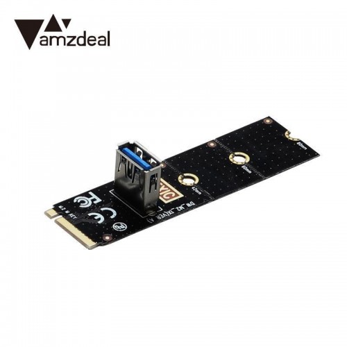 M.2 į USB 3.0 PCI-E plokštė "Black edition" (BTC/ETH kasimui, NGFF)