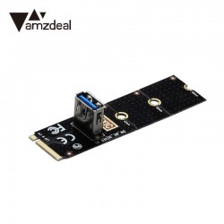 M.2 į USB 3.0 PCI-E plokštė "Black edition" (BTC/ETH kasimui, NGFF)
