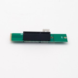 M.2 į PCI-E 4x 1x plokštė "Green edition" (BTC/ETH kasimui, NGFF)