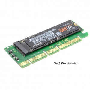 M.2 į PCI-E X4 plokštė "Green edition" SSD (NVME, SSD)