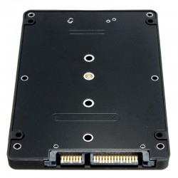 M.2 NGFF (SATA) SSD į 2.5 SATA plokštė "Black edition"