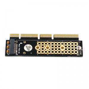 M.2 į PCI-E 3.0 X16 plokštė "Black edition Pro 2" (NVME, NGFF, SSD)