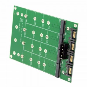 M.2 į SATA plokštė "Green edition" (NGFF B arba B/M key)