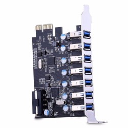 PCI-E USB 3.0 plokštė "Black edition" (7 lizdai)