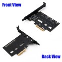 M.2 į PCI-E 3.0 X4 plokštė "Black edition Pro 6" (NVME, NGFF, SSD)