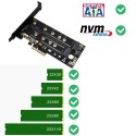 M.2 į PCI-E 3.0 X4 plokštė "Black edition Pro 10" (NVME, NGFF, SSD)