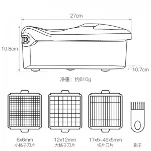 Universali vaisių ir daržovių pjaustyklė "Universal Pro"
