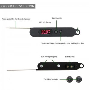 Skaitmeninis termometras mėsai "Tikras puikumėlis" (16,5 cm)