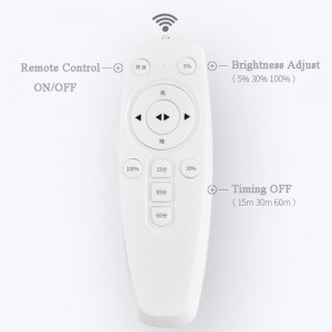 Nuotolinio valdymo šviestuvas laikrodis "Atradimas 2"