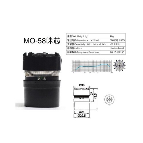 Mikrofono dalis pakeitimui "Atsinaujinimas"