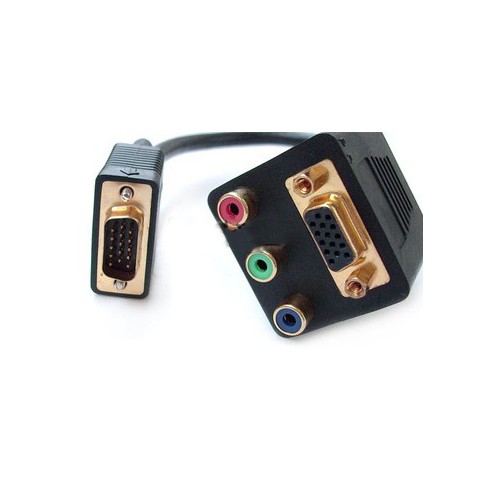 VGA į 3 RCA ir VGA dalintuvas