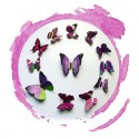 Magnetiniai lipdukai "Violetiniai drugeliai 4" (12 vnt.