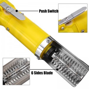 Įkraunamas elektrinis žuvų žvynų šveitiklis "Aukščiausia klasė 12"