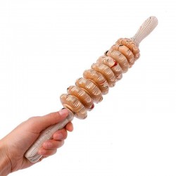 Medinis ritininis kūno masažuoklis "Stiprūs pojūčiai 7"