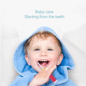 Elektrinis dantų šepetėlis kūdikiams ir vaikams "Žvėreliai"